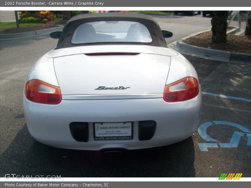 Carrara White / Graphite Grey 2002 Porsche Boxster