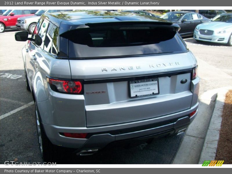 Indus Silver Metallic / Dynamic Lunar/Ivory 2012 Land Rover Range Rover Evoque Dynamic