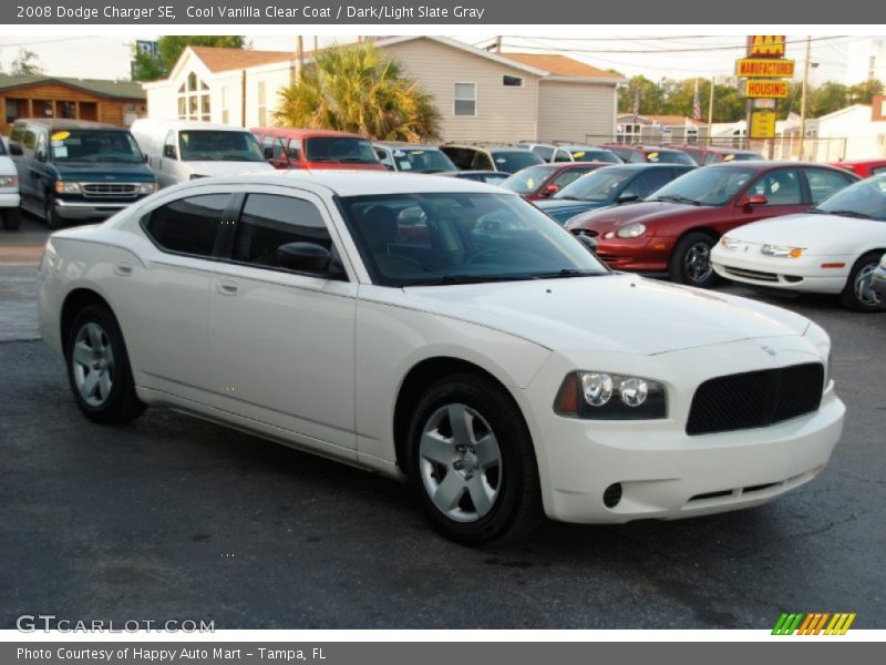 Cool Vanilla Clear Coat / Dark/Light Slate Gray 2008 Dodge Charger SE