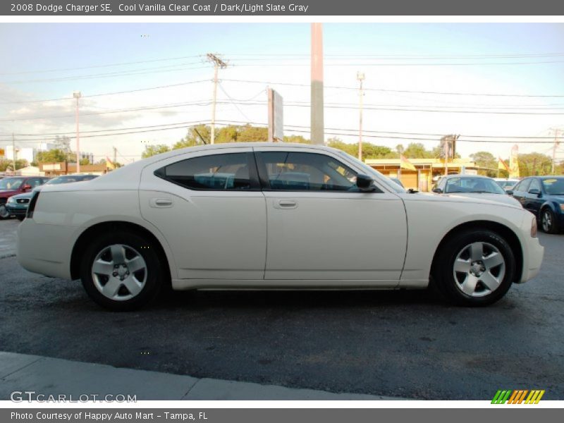 Cool Vanilla Clear Coat / Dark/Light Slate Gray 2008 Dodge Charger SE