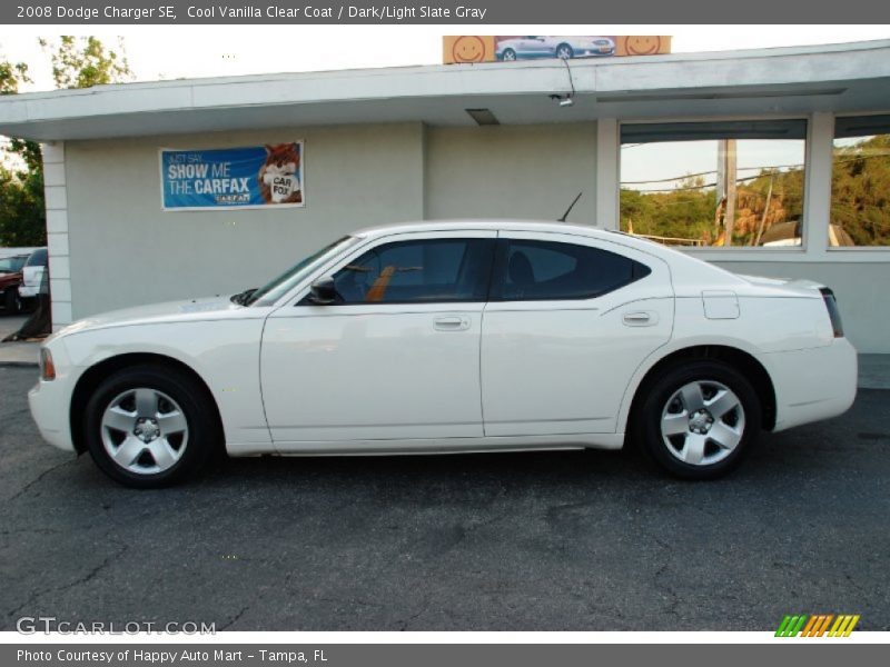 Cool Vanilla Clear Coat / Dark/Light Slate Gray 2008 Dodge Charger SE