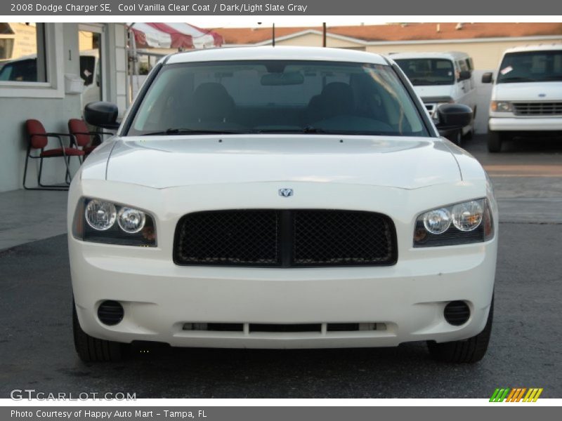 Cool Vanilla Clear Coat / Dark/Light Slate Gray 2008 Dodge Charger SE