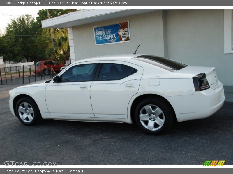 Cool Vanilla Clear Coat / Dark/Light Slate Gray 2008 Dodge Charger SE