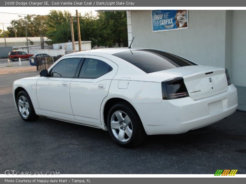 Cool Vanilla Clear Coat / Dark/Light Slate Gray 2008 Dodge Charger SE