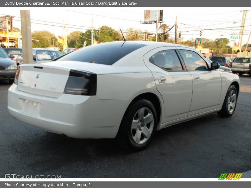 Cool Vanilla Clear Coat / Dark/Light Slate Gray 2008 Dodge Charger SE