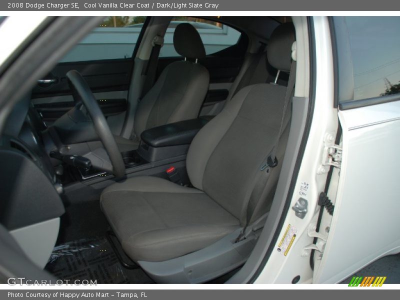 Cool Vanilla Clear Coat / Dark/Light Slate Gray 2008 Dodge Charger SE