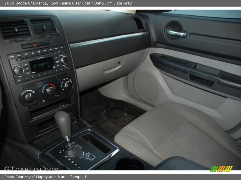 Cool Vanilla Clear Coat / Dark/Light Slate Gray 2008 Dodge Charger SE