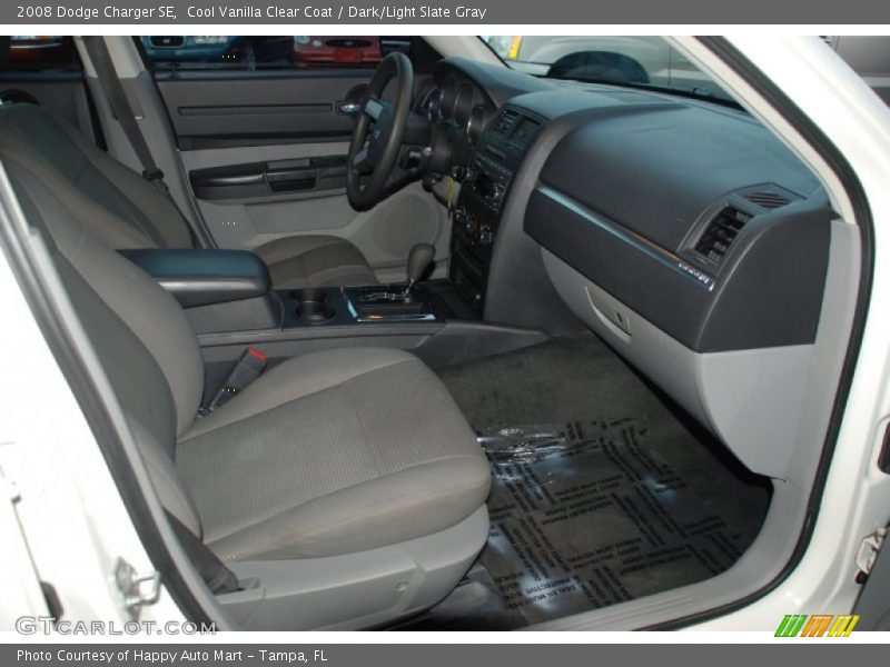 Cool Vanilla Clear Coat / Dark/Light Slate Gray 2008 Dodge Charger SE