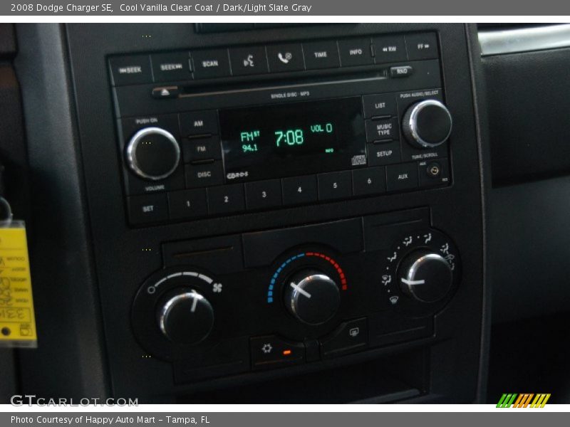 Cool Vanilla Clear Coat / Dark/Light Slate Gray 2008 Dodge Charger SE