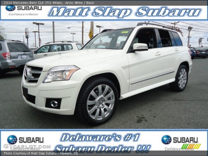 Arctic White / Black 2010 Mercedes-Benz GLK 350 4Matic