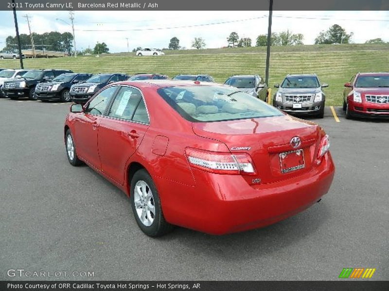 Barcelona Red Metallic / Ash 2011 Toyota Camry LE