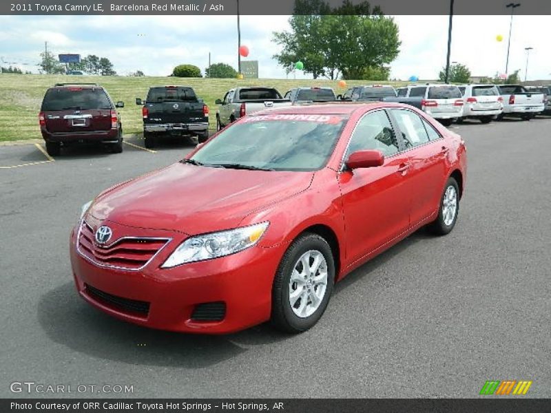 Barcelona Red Metallic / Ash 2011 Toyota Camry LE