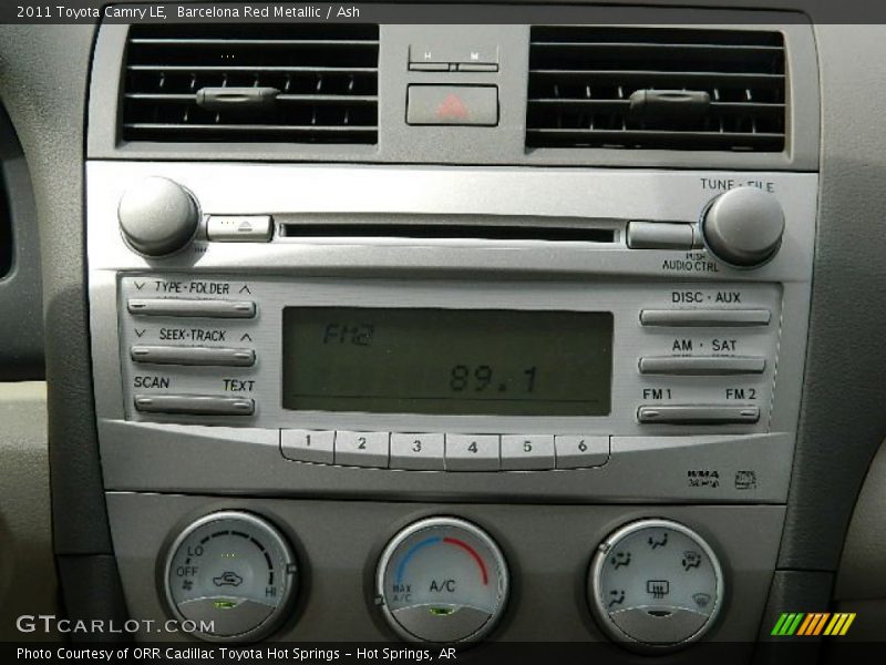 Barcelona Red Metallic / Ash 2011 Toyota Camry LE
