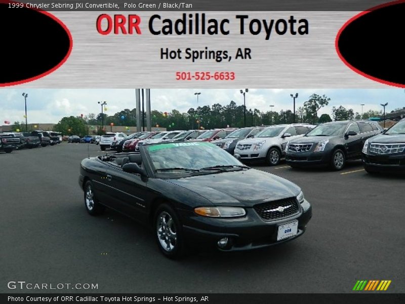 Polo Green / Black/Tan 1999 Chrysler Sebring JXi Convertible