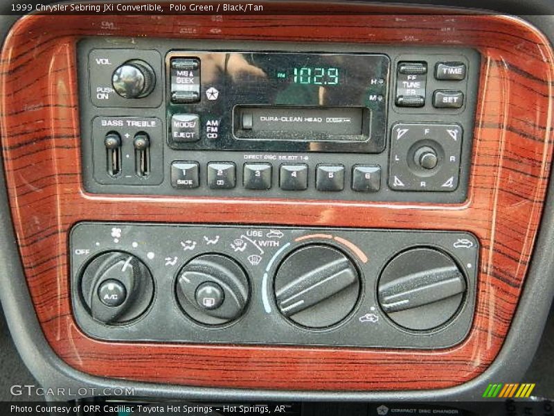 Controls of 1999 Sebring JXi Convertible