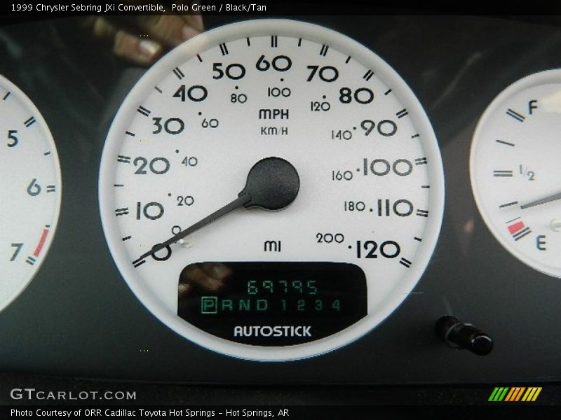 Polo Green / Black/Tan 1999 Chrysler Sebring JXi Convertible