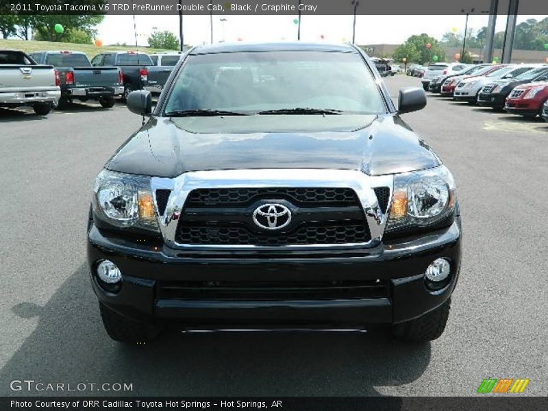 Black / Graphite Gray 2011 Toyota Tacoma V6 TRD PreRunner Double Cab
