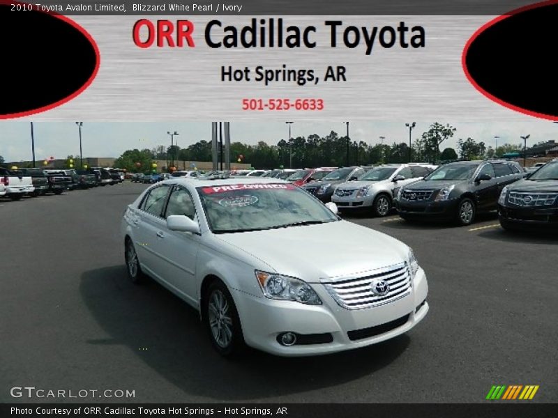 Blizzard White Pearl / Ivory 2010 Toyota Avalon Limited