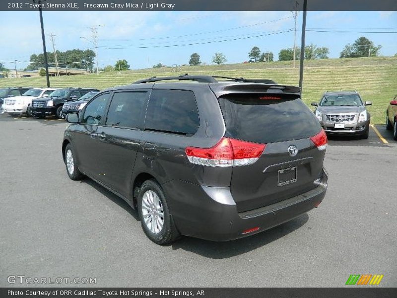 Predawn Gray Mica / Light Gray 2012 Toyota Sienna XLE