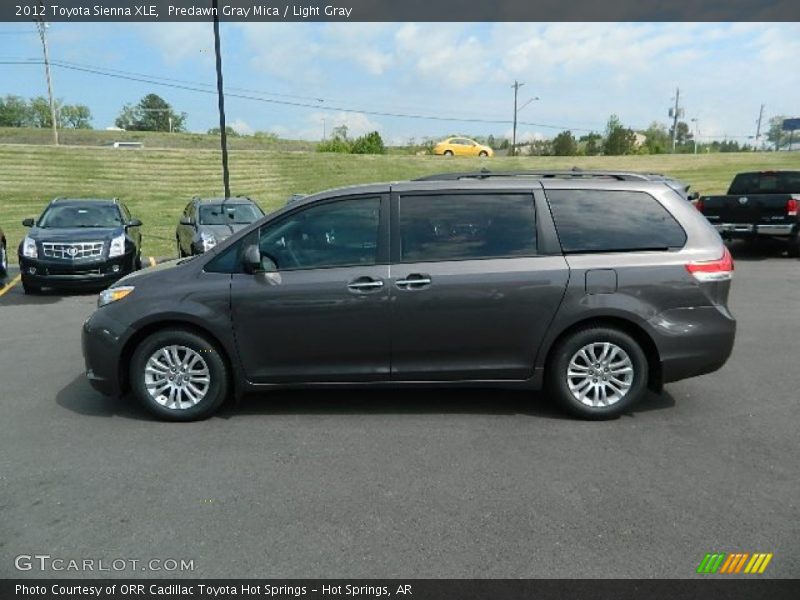 Predawn Gray Mica / Light Gray 2012 Toyota Sienna XLE