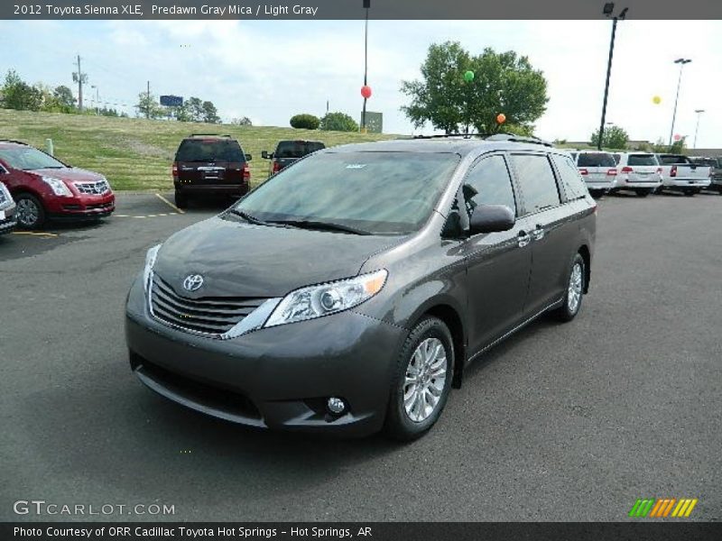 Predawn Gray Mica / Light Gray 2012 Toyota Sienna XLE