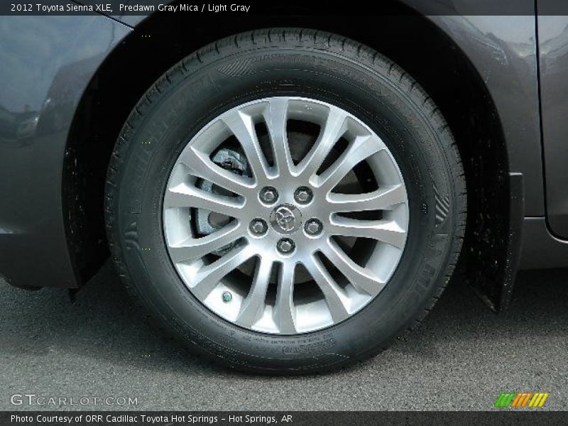 Predawn Gray Mica / Light Gray 2012 Toyota Sienna XLE
