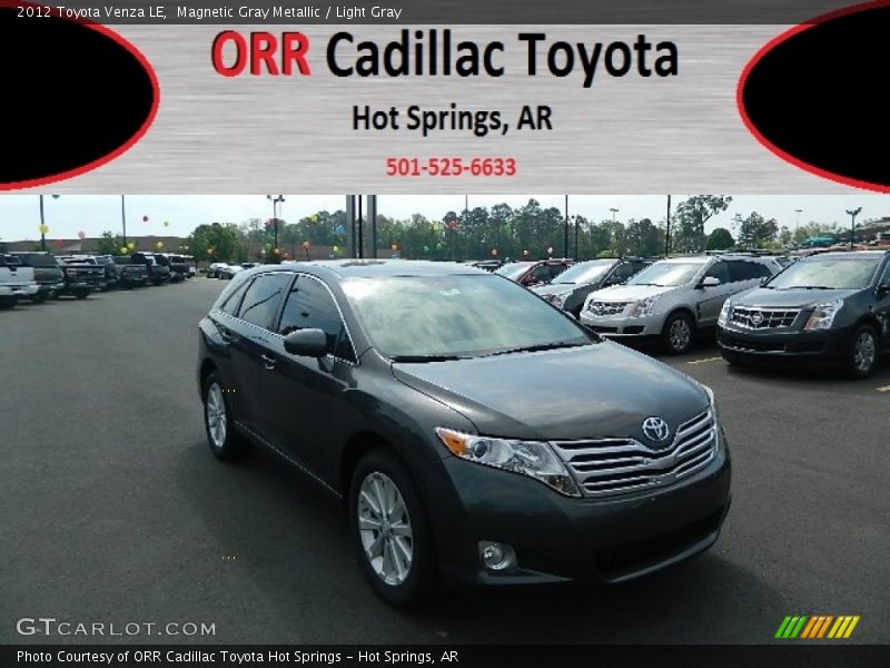 Magnetic Gray Metallic / Light Gray 2012 Toyota Venza LE