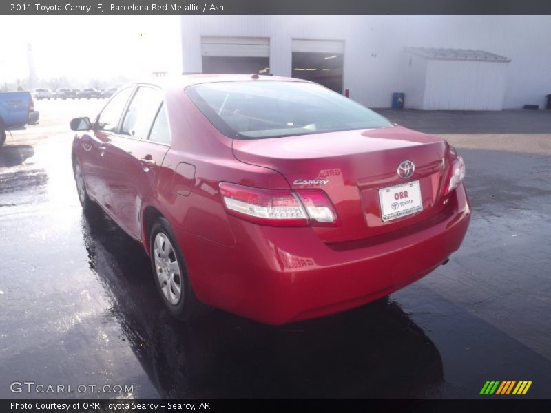 Barcelona Red Metallic / Ash 2011 Toyota Camry LE