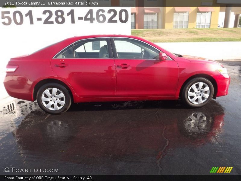 Barcelona Red Metallic / Ash 2011 Toyota Camry LE