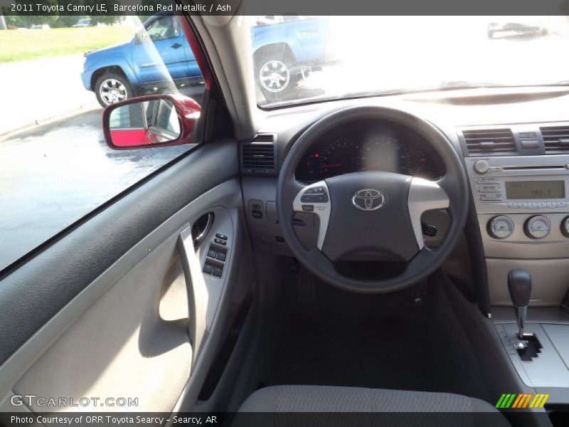 Barcelona Red Metallic / Ash 2011 Toyota Camry LE