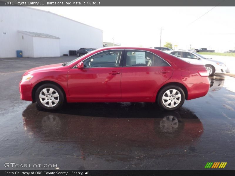 Barcelona Red Metallic / Bisque 2011 Toyota Camry LE
