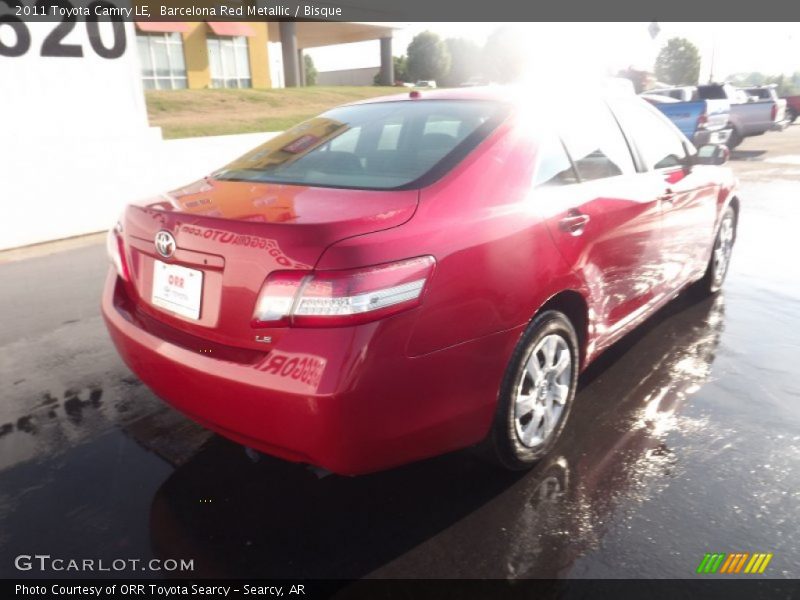 Barcelona Red Metallic / Bisque 2011 Toyota Camry LE