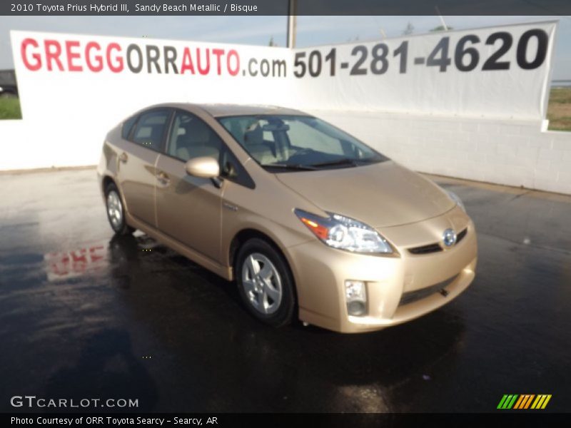 Sandy Beach Metallic / Bisque 2010 Toyota Prius Hybrid III