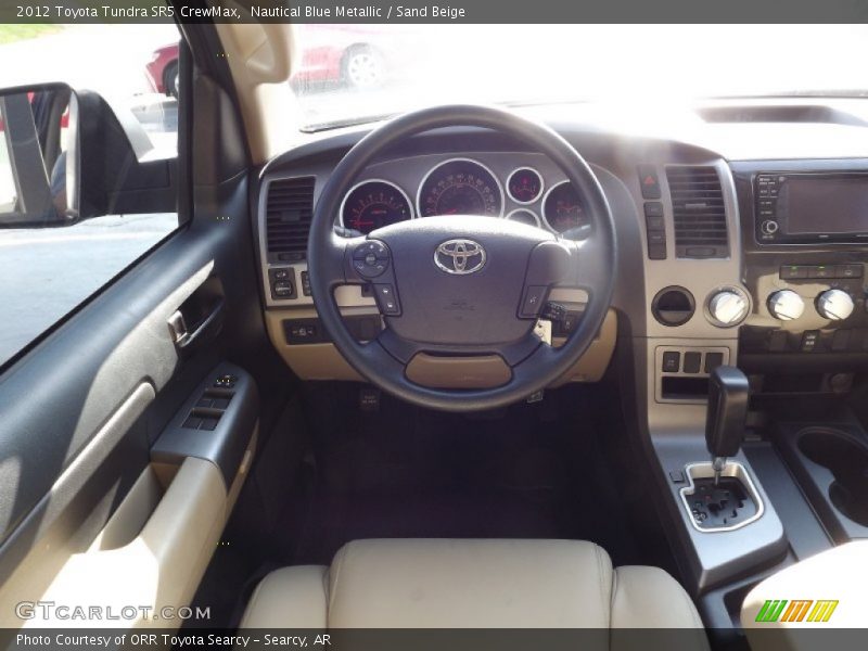 Nautical Blue Metallic / Sand Beige 2012 Toyota Tundra SR5 CrewMax