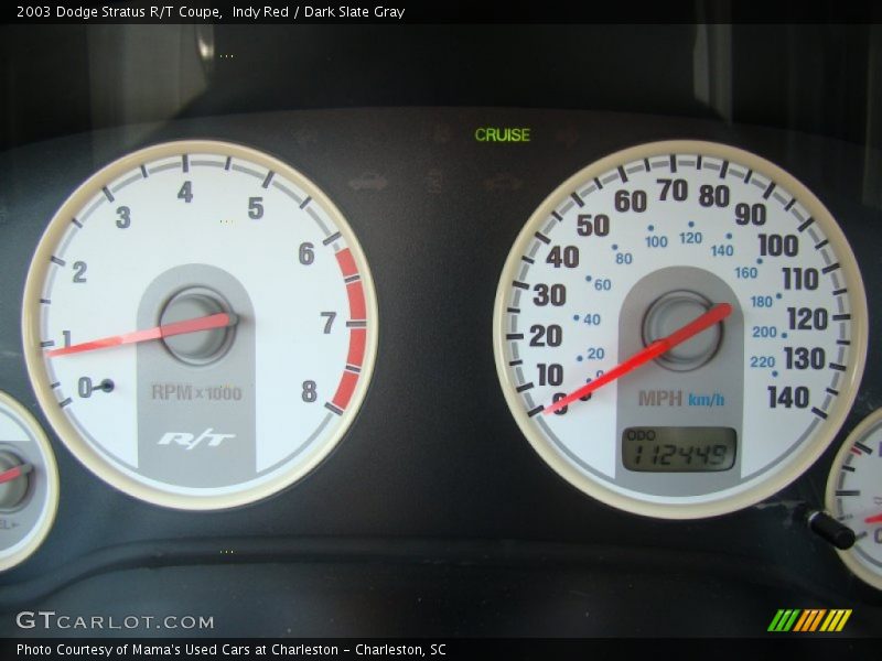 Indy Red / Dark Slate Gray 2003 Dodge Stratus R/T Coupe