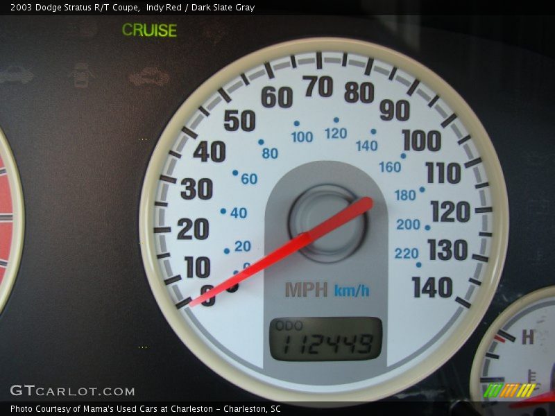 Indy Red / Dark Slate Gray 2003 Dodge Stratus R/T Coupe