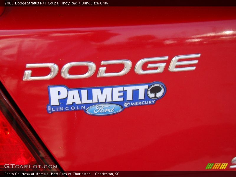 Indy Red / Dark Slate Gray 2003 Dodge Stratus R/T Coupe