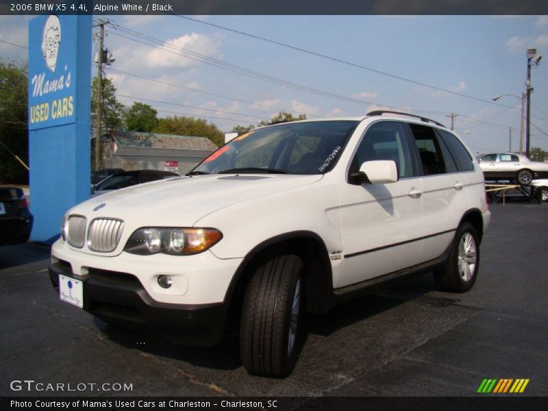 Alpine White / Black 2006 BMW X5 4.4i