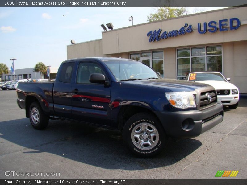 Indigo Ink Pearl / Graphite Gray 2008 Toyota Tacoma Access Cab