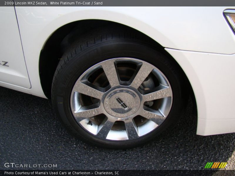 White Platinum Tri-Coat / Sand 2009 Lincoln MKZ Sedan