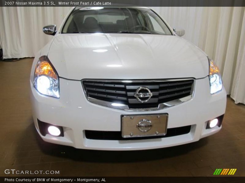 Winter Frost Pearl / Cafe Latte 2007 Nissan Maxima 3.5 SL