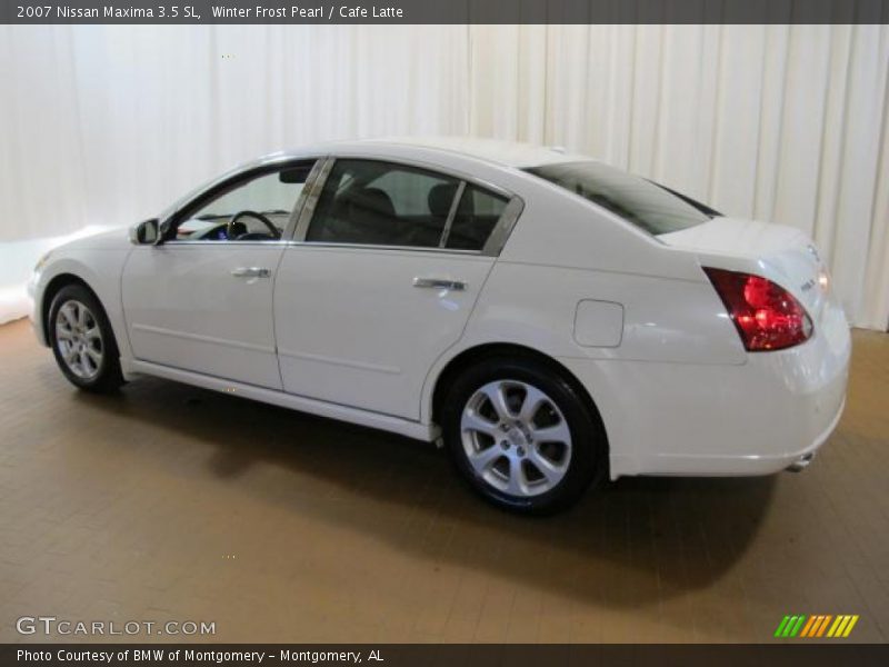 Winter Frost Pearl / Cafe Latte 2007 Nissan Maxima 3.5 SL