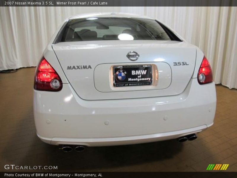 Winter Frost Pearl / Cafe Latte 2007 Nissan Maxima 3.5 SL