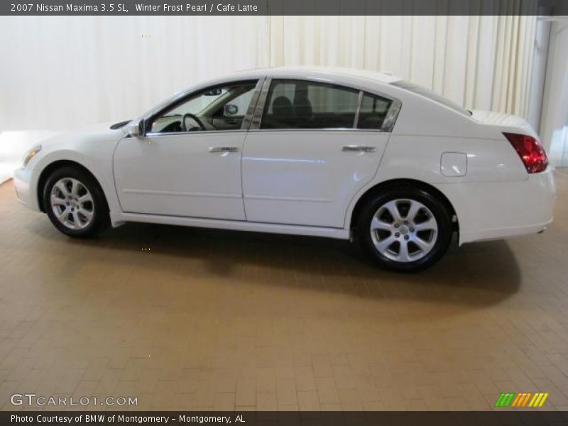Winter Frost Pearl / Cafe Latte 2007 Nissan Maxima 3.5 SL