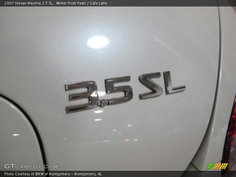 Winter Frost Pearl / Cafe Latte 2007 Nissan Maxima 3.5 SL