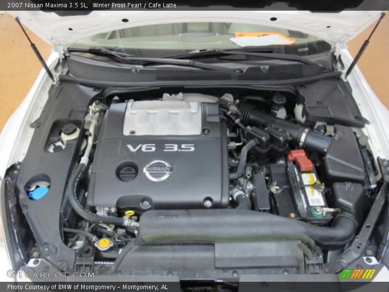 Winter Frost Pearl / Cafe Latte 2007 Nissan Maxima 3.5 SL
