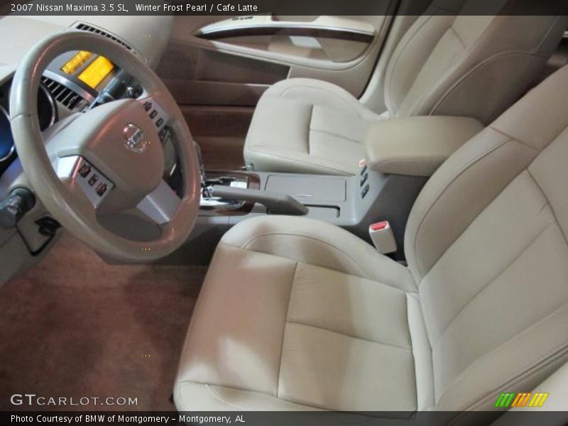 Winter Frost Pearl / Cafe Latte 2007 Nissan Maxima 3.5 SL