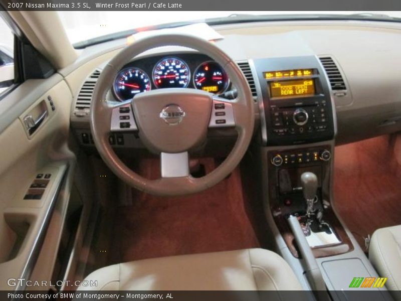 Winter Frost Pearl / Cafe Latte 2007 Nissan Maxima 3.5 SL