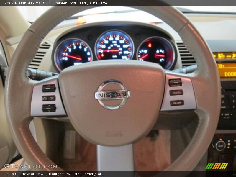 Winter Frost Pearl / Cafe Latte 2007 Nissan Maxima 3.5 SL