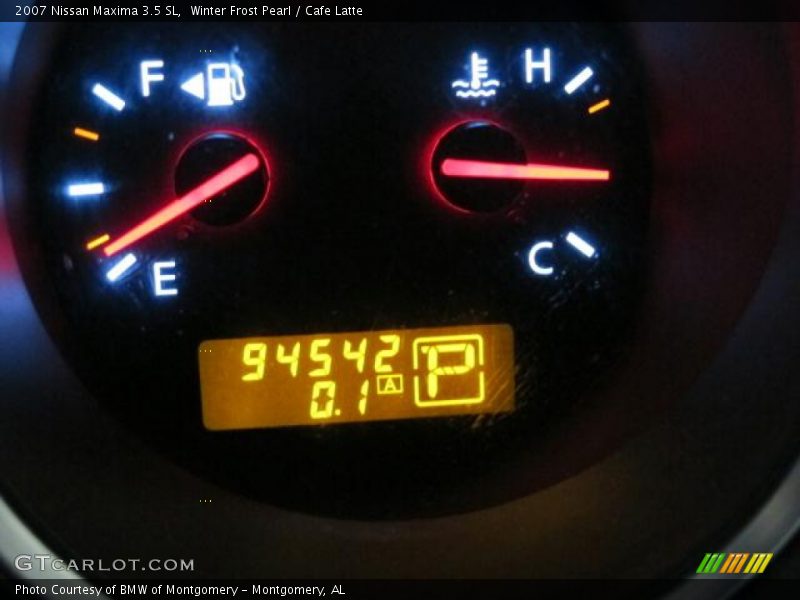 Winter Frost Pearl / Cafe Latte 2007 Nissan Maxima 3.5 SL